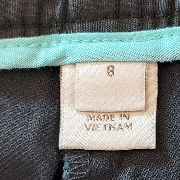 J. Crew City Fit Black Ankle Cropped Skimmer Pant Size 8 Stretch NEW NWT - Picture 7 of 8